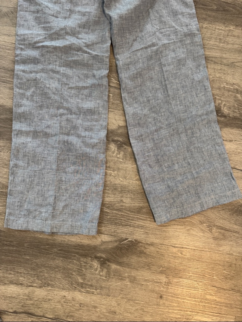 NWT Athleta Cabo Linen Wide Leg Pant "Chambray Blue" Size 6 TALL - Picture 9 of 12